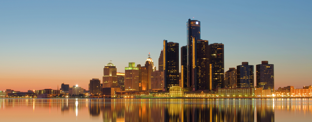 Picture of Detroit from Canada